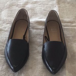 Black loafers